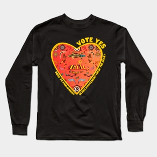 Vote Yes - Uluru Statement - From the Heart Long Sleeve T-Shirt